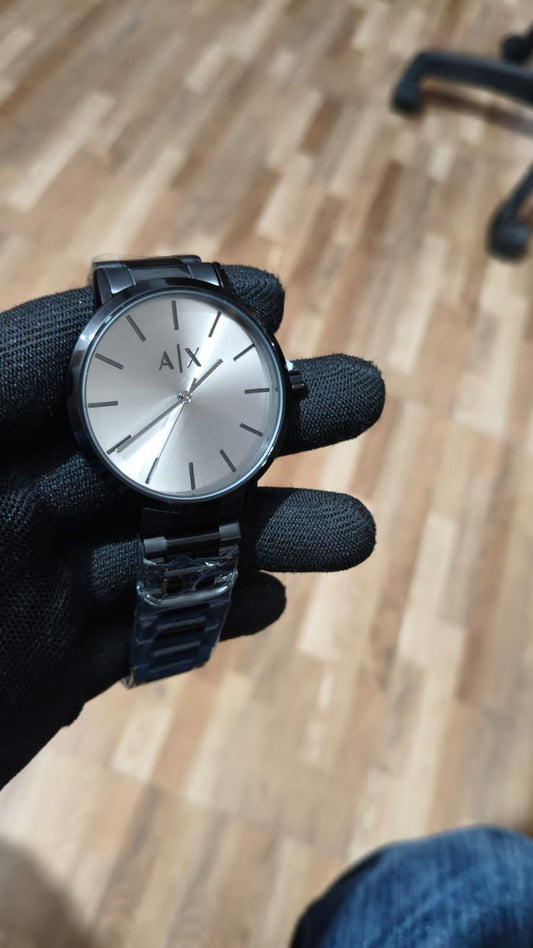 ARMANI EXCHANGE AX Minimalist Black Steel Edition