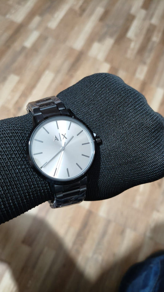 ARMANI EXCHANGE AX Minimalist Black Steel Edition