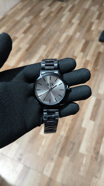 ARMANI EXCHANGE AX Minimalist Black Steel Edition