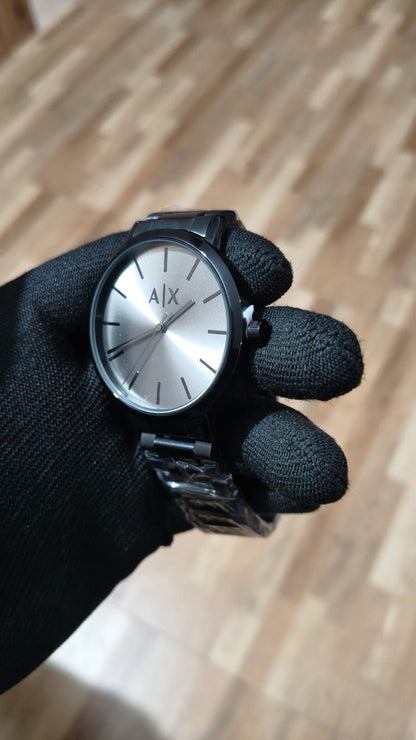 ARMANI EXCHANGE AX Minimalist Black Steel Edition