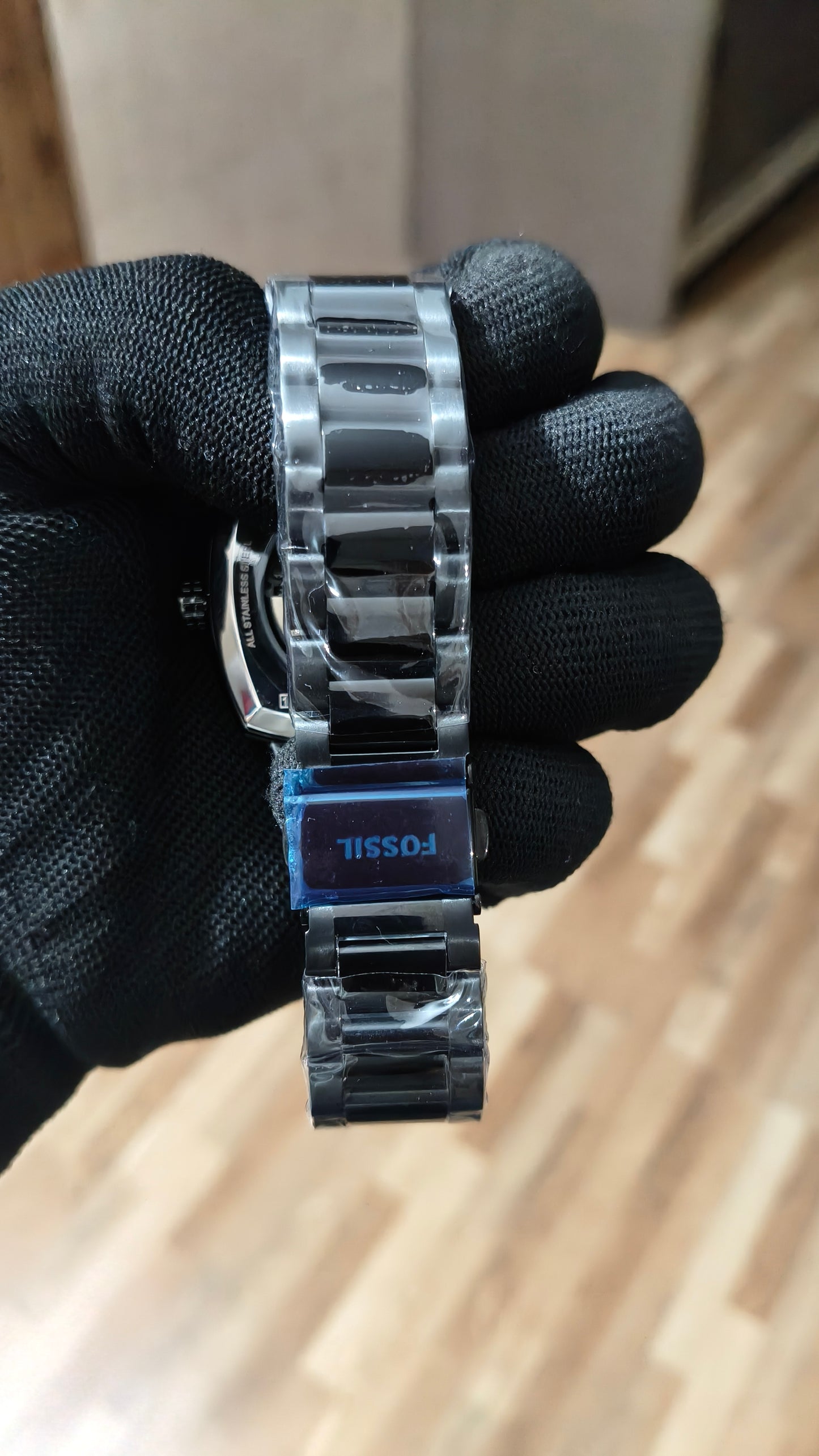 FOSSIL  Premium Black Automatic Skeleton Watch – Luxury Stainless Steel Timepiece
