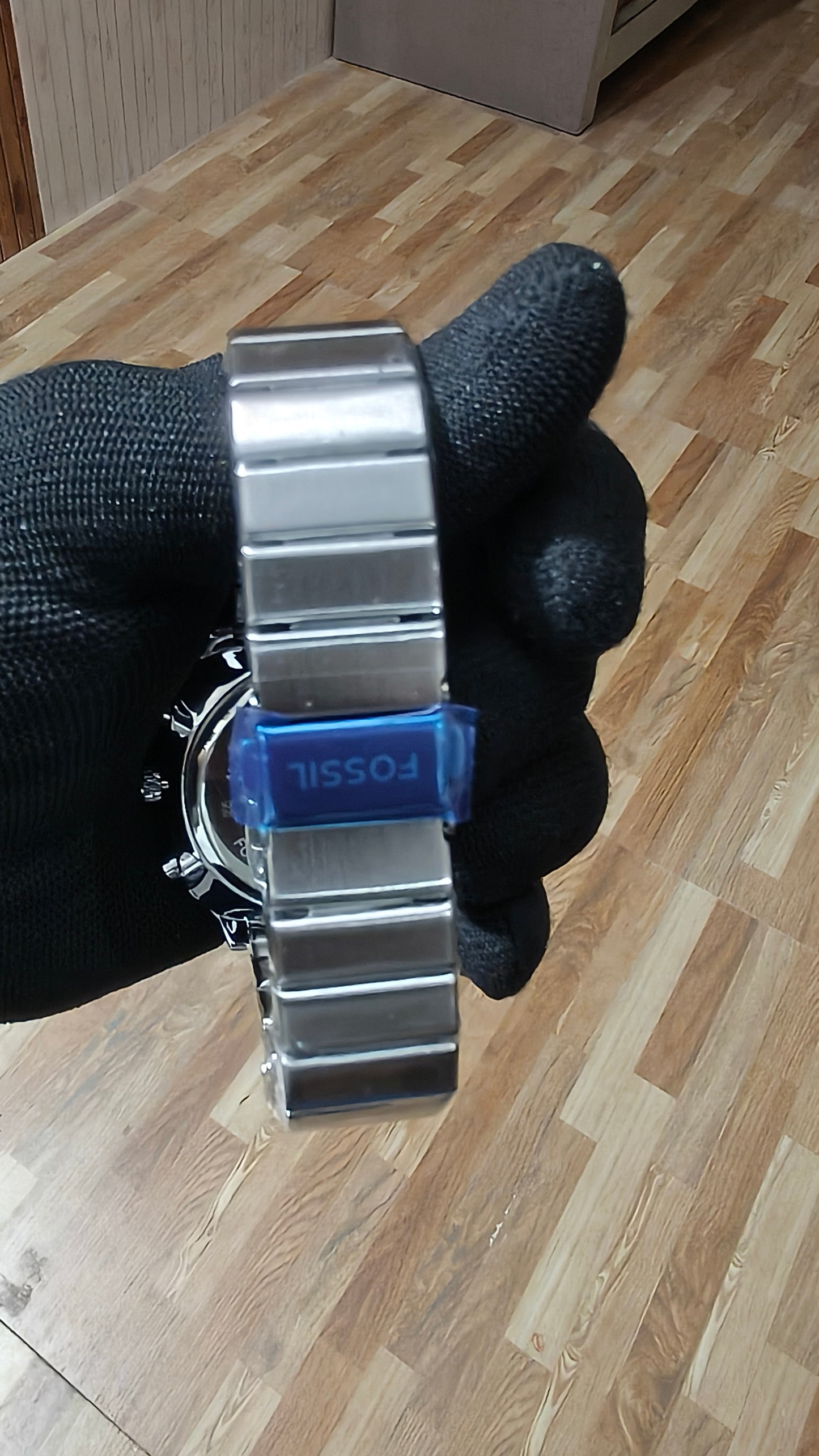 FOSSIL Premium Sky Blue Analog-Digital Multifunction Watch – Stainless Steel