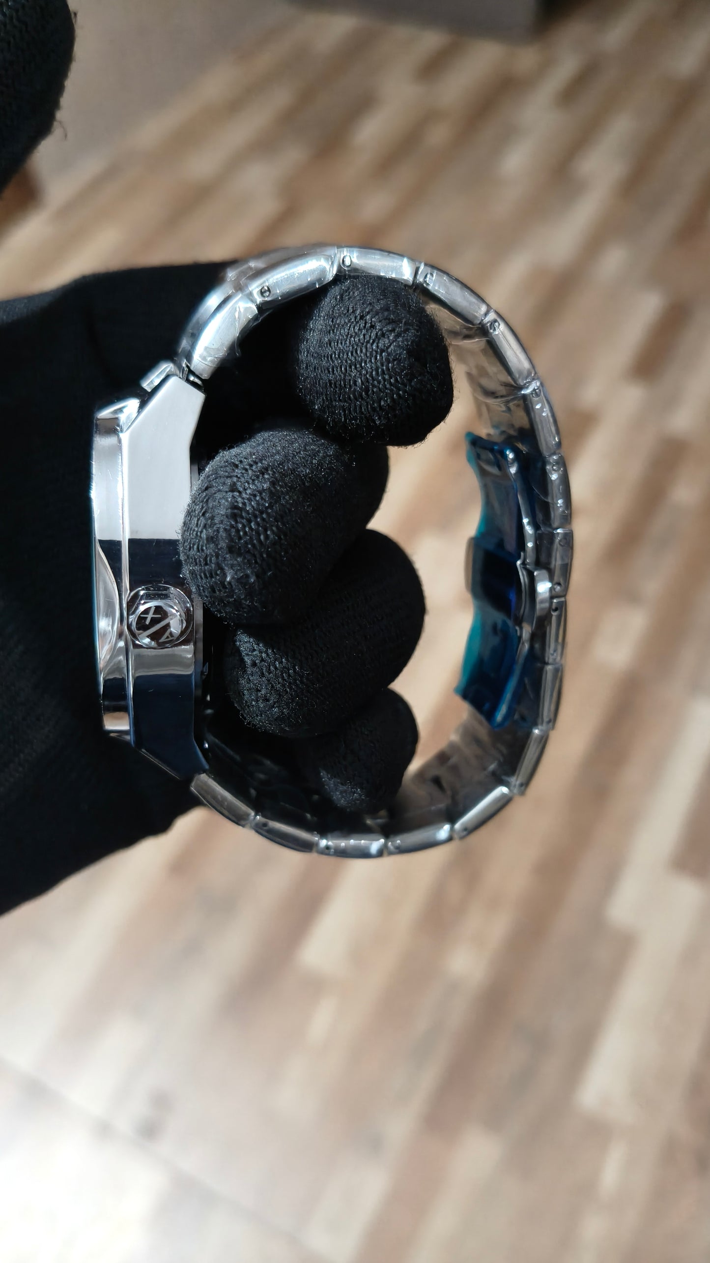 ARMANI EXCHANGE Premium Automatic Skeleton Watch – Stainless Steel Luxury Timepiece