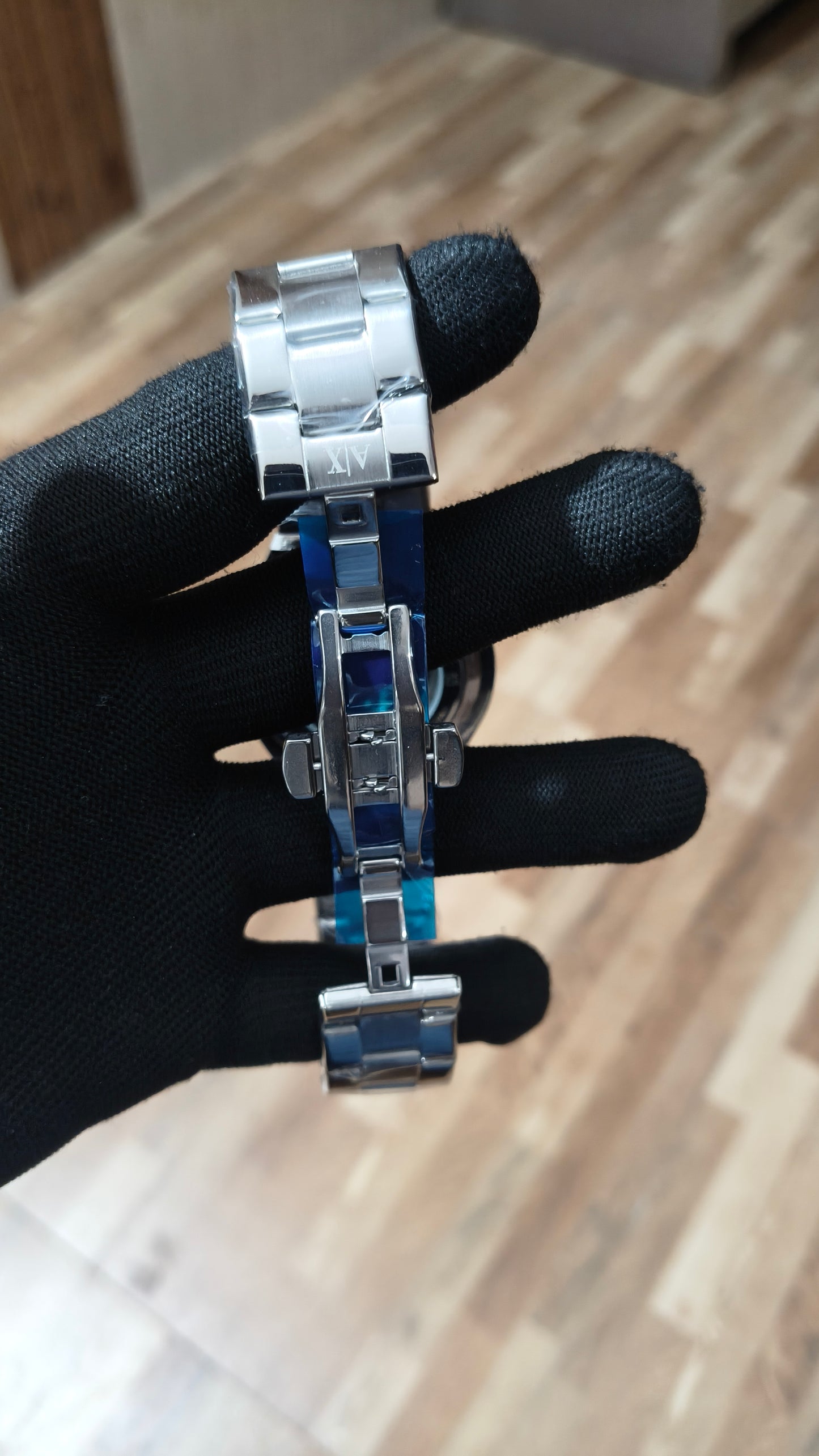 ARMANI EXCHANGE Premium Automatic Skeleton Watch – Stainless Steel Luxury Timepiece