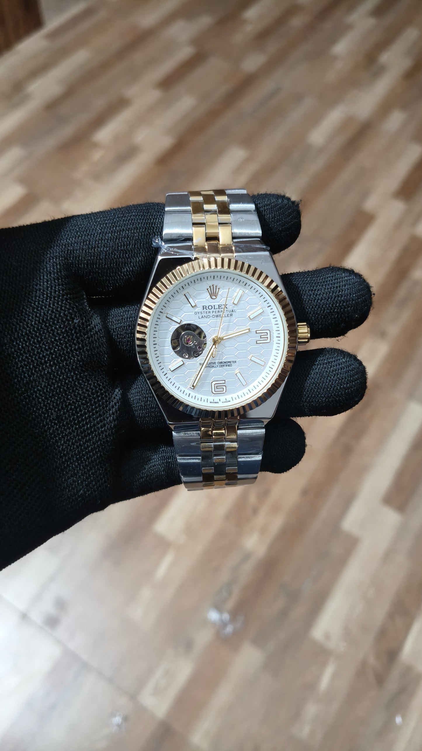ROLEX Premium Automatic Watch – White Dial Luxury Timepiece