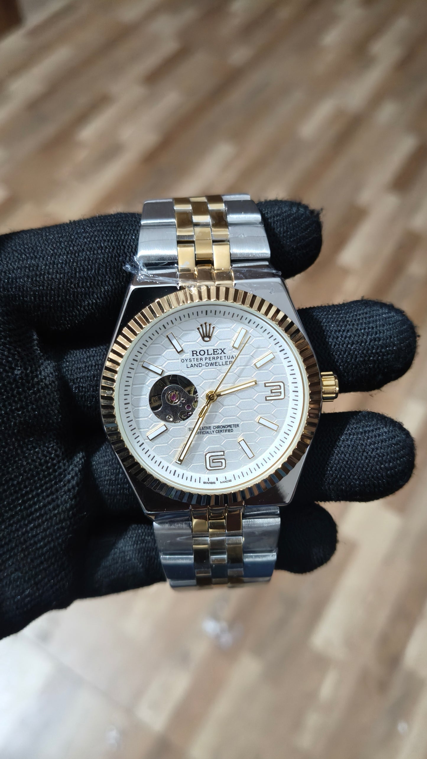 ROLEX Premium Automatic Watch – White Dial Luxury Timepiece