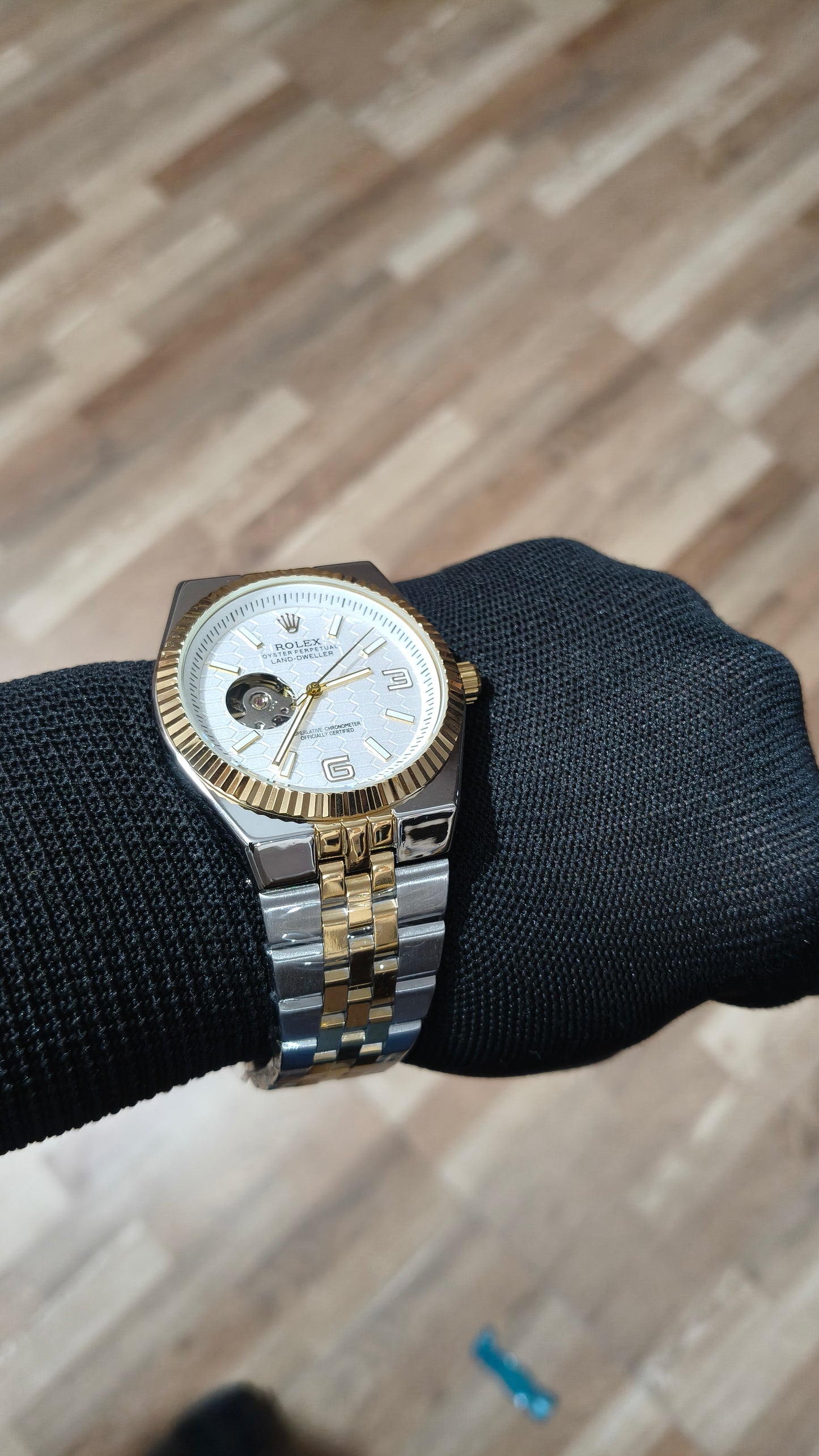 ROLEX Premium Automatic Watch – White Dial Luxury Timepiece