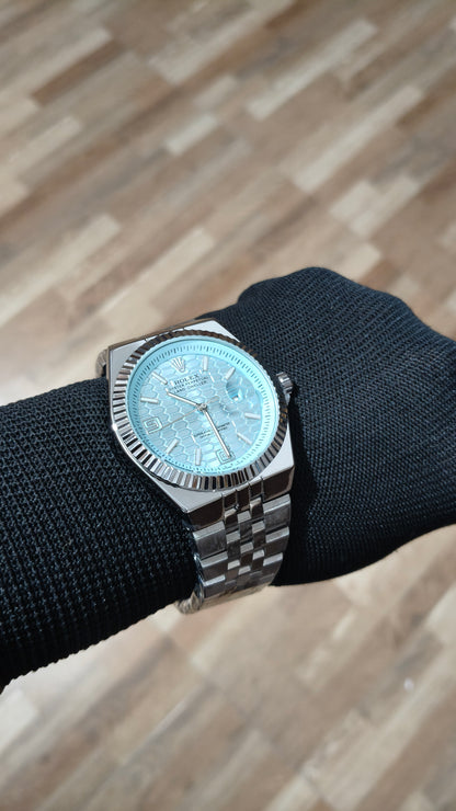 Rolex Oyster Perpetual Land-Dweller Gold | White Honeycomb Dial Edition