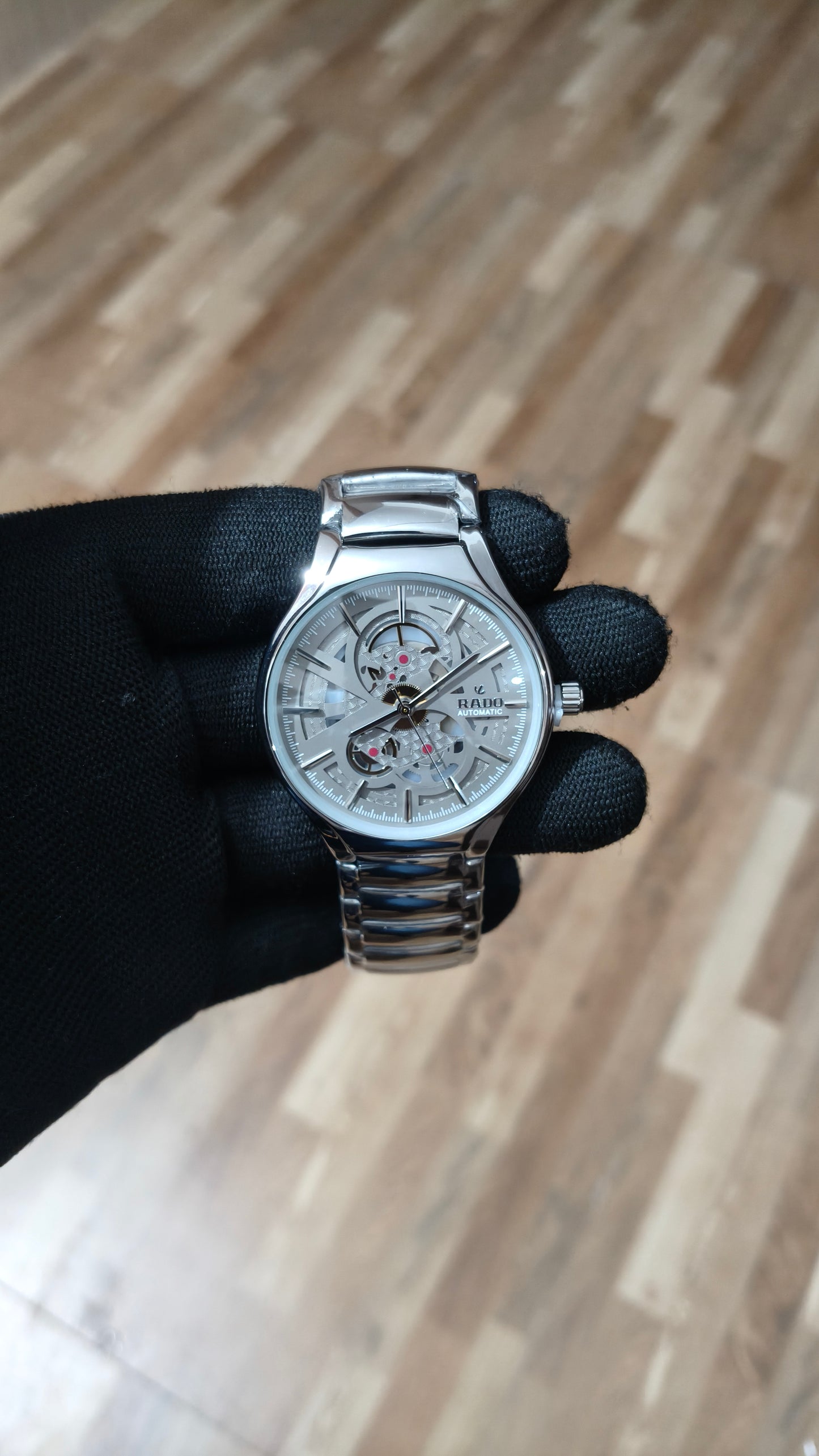 RADO Heritage Automatic Skeleton Watch – Premium Silver Edition