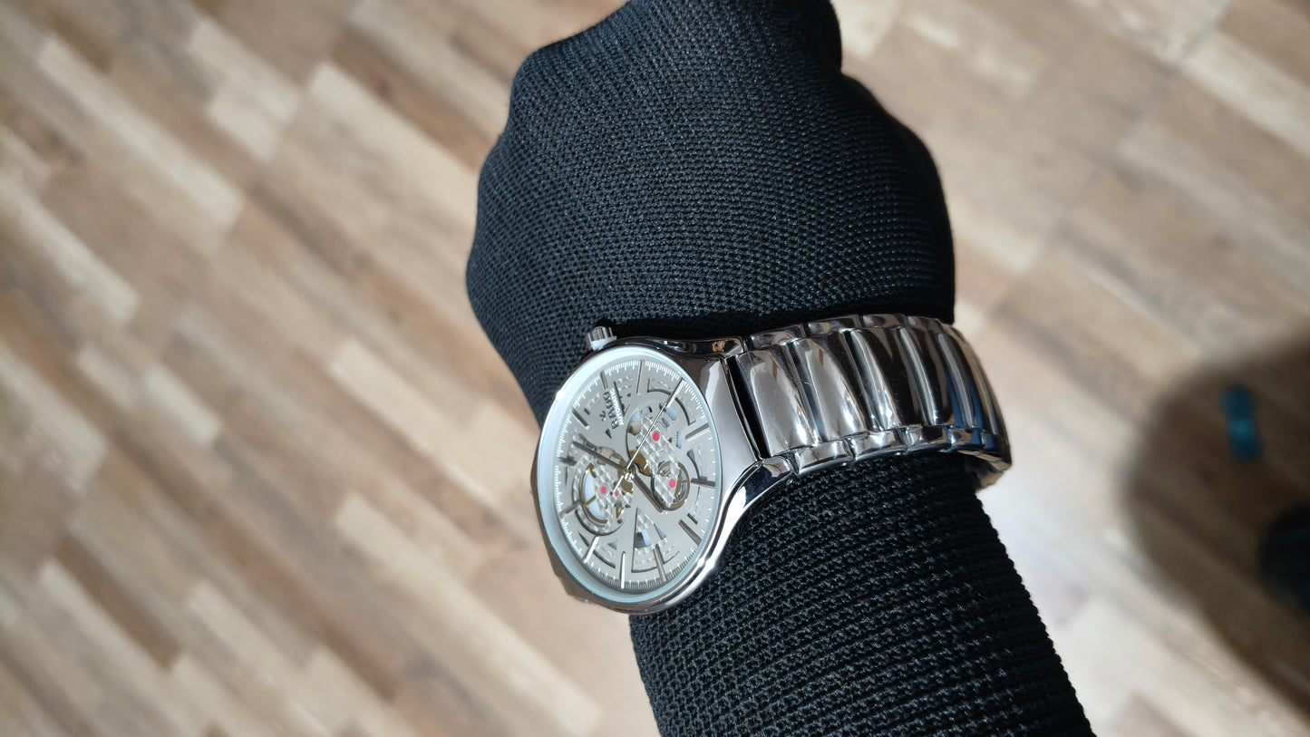 RADO Heritage Automatic Skeleton Watch – Premium Silver Edition