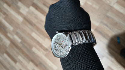RADO Heritage Automatic Skeleton Watch – Premium Silver Edition